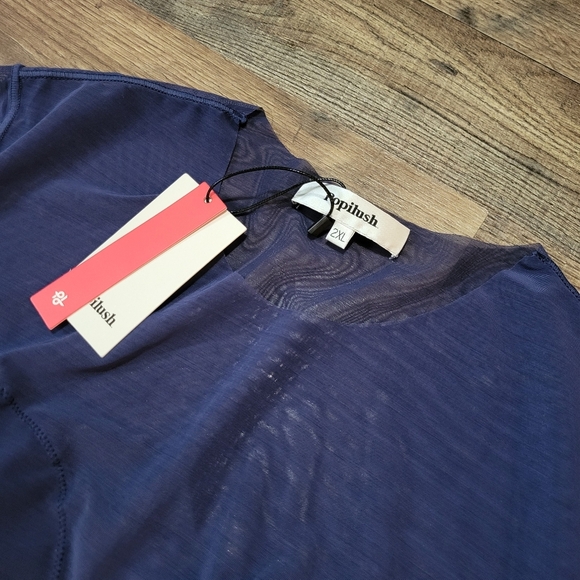 Popilush Longsleeve Mesh Shapewear Tummy Control Bodysuit Size 2XL - Picture 7 of 10